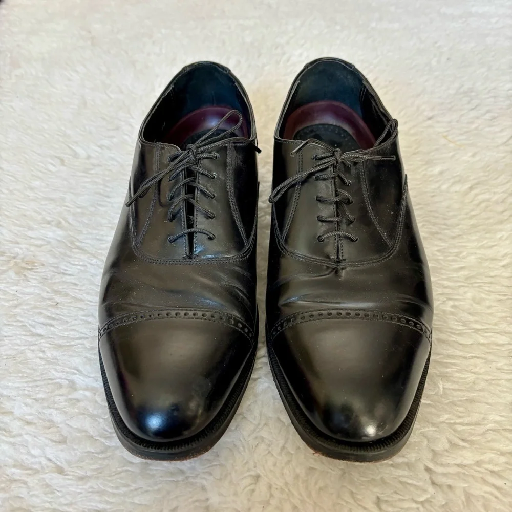 Florsheim Black Leather Oxford Men’s Shoes size 8 D
